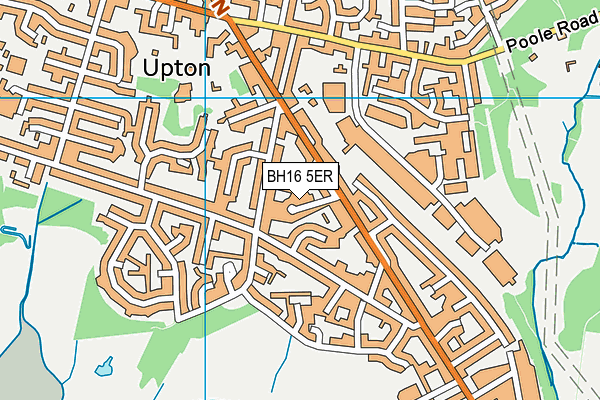 BH16 5ER map - OS VectorMap District (Ordnance Survey) BH16 5ER map - OS VectorMap District (Ordnance Survey)