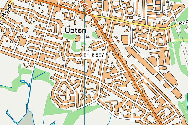 BH16 5EY map - OS VectorMap District (Ordnance Survey) BH16 5EY map - OS VectorMap District (Ordnance Survey)