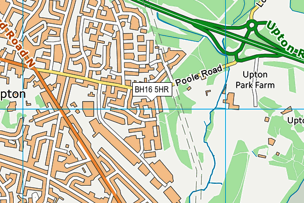 BH16 5HR map - OS VectorMap District (Ordnance Survey) BH16 5HR map - OS VectorMap District (Ordnance Survey)