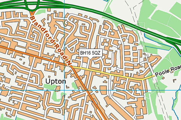 BH16 5QZ map - OS VectorMap District (Ordnance Survey) BH16 5QZ map - OS VectorMap District (Ordnance Survey)