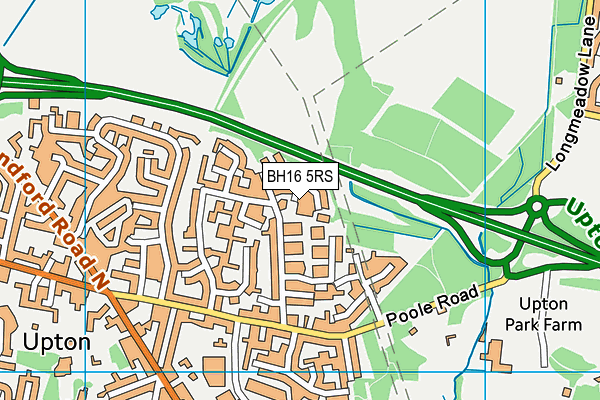 BH16 5RS map - OS VectorMap District (Ordnance Survey) BH16 5RS map - OS VectorMap District (Ordnance Survey)