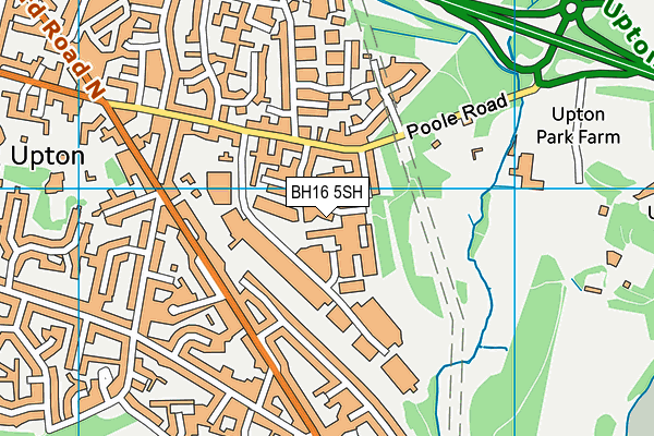BH16 5SH map - OS VectorMap District (Ordnance Survey) BH16 5SH map - OS VectorMap District (Ordnance Survey)