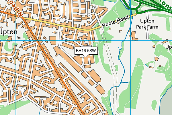 BH16 5SW map - OS VectorMap District (Ordnance Survey) BH16 5SW map - OS VectorMap District (Ordnance Survey)