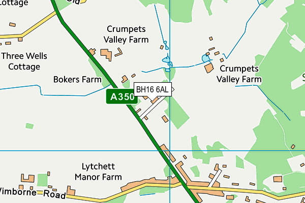 BH16 6AL map - OS VectorMap District (Ordnance Survey) BH16 6AL map - OS VectorMap District (Ordnance Survey)