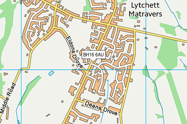 BH16 6AU map - OS VectorMap District (Ordnance Survey) BH16 6AU map - OS VectorMap District (Ordnance Survey)