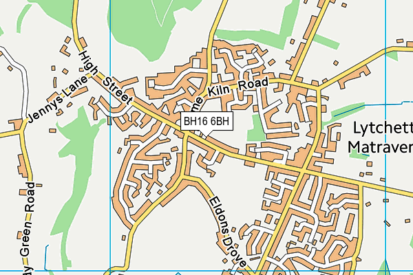 BH16 6BH map - OS VectorMap District (Ordnance Survey) BH16 6BH map - OS VectorMap District (Ordnance Survey)