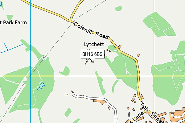 BH16 6BS map - OS VectorMap District (Ordnance Survey) BH16 6BS map - OS VectorMap District (Ordnance Survey)