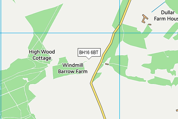 BH16 6BT map - OS VectorMap District (Ordnance Survey) BH16 6BT map - OS VectorMap District (Ordnance Survey)