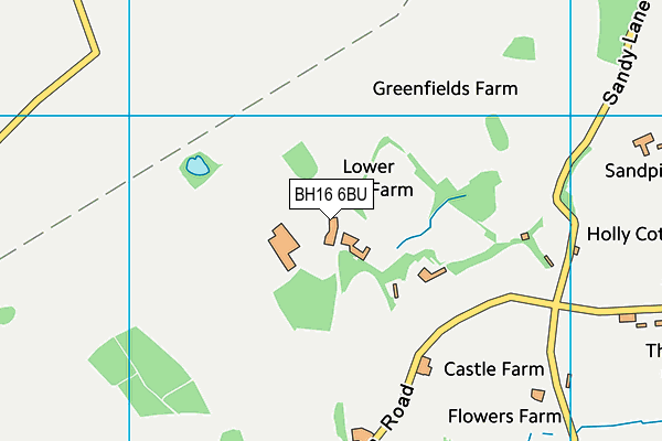 BH16 6BU map - OS VectorMap District (Ordnance Survey) BH16 6BU map - OS VectorMap District (Ordnance Survey)