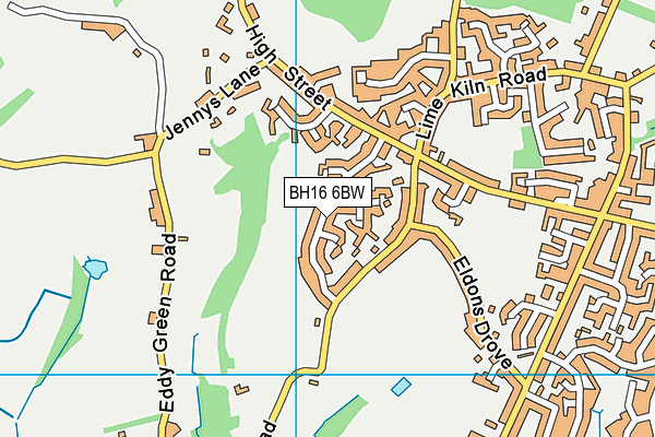 BH16 6BW map - OS VectorMap District (Ordnance Survey) BH16 6BW map - OS VectorMap District (Ordnance Survey)