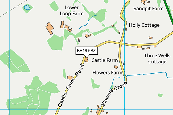 BH16 6BZ map - OS VectorMap District (Ordnance Survey) BH16 6BZ map - OS VectorMap District (Ordnance Survey)