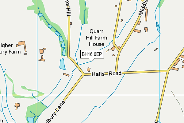 BH16 6EP map - OS VectorMap District (Ordnance Survey) BH16 6EP map - OS VectorMap District (Ordnance Survey)
