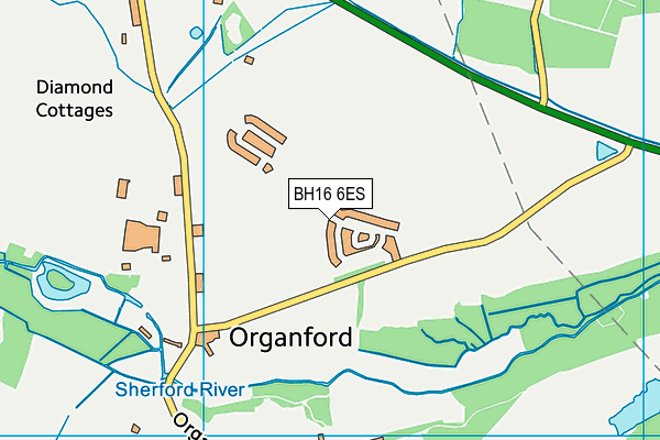 BH16 6ES map - OS VectorMap District (Ordnance Survey) BH16 6ES map - OS VectorMap District (Ordnance Survey)