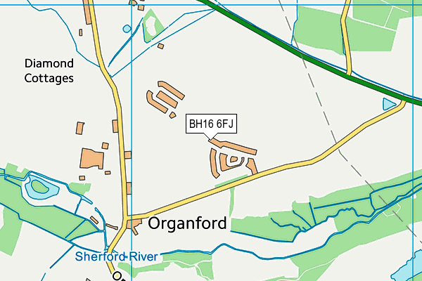 BH16 6FJ map - OS VectorMap District (Ordnance Survey) BH16 6FJ map - OS VectorMap District (Ordnance Survey)