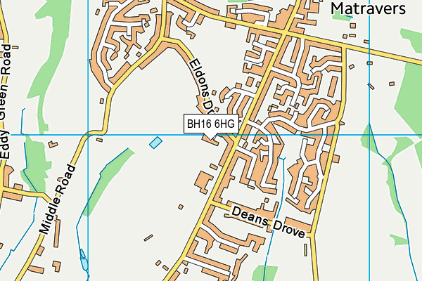 BH16 6HG map - OS VectorMap District (Ordnance Survey) BH16 6HG map - OS VectorMap District (Ordnance Survey)