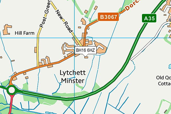 BH16 6HZ map - OS VectorMap District (Ordnance Survey) BH16 6HZ map - OS VectorMap District (Ordnance Survey)