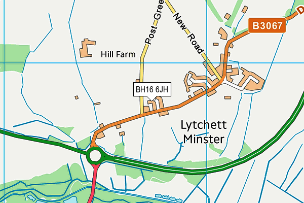 BH16 6JH map - OS VectorMap District (Ordnance Survey) BH16 6JH map - OS VectorMap District (Ordnance Survey)