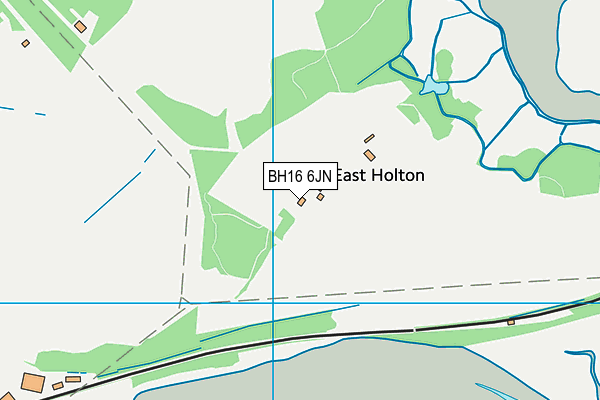 BH16 6JN map - OS VectorMap District (Ordnance Survey)