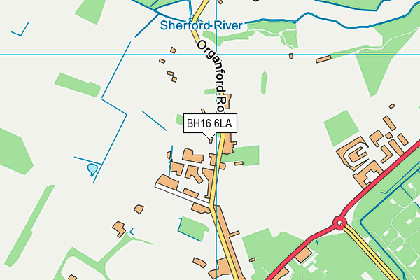 BH16 6LA map - OS VectorMap District (Ordnance Survey) BH16 6LA map - OS VectorMap District (Ordnance Survey)
