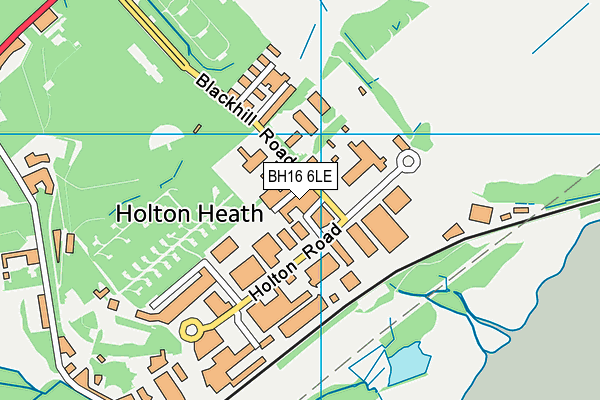 BH16 6LE map - OS VectorMap District (Ordnance Survey) BH16 6LE map - OS VectorMap District (Ordnance Survey)