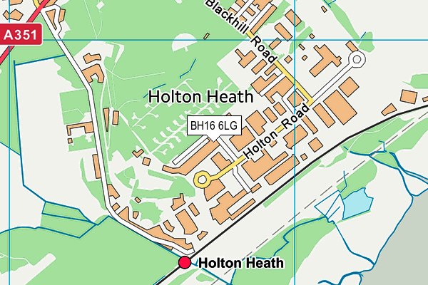 BH16 6LG map - OS VectorMap District (Ordnance Survey) BH16 6LG map - OS VectorMap District (Ordnance Survey)