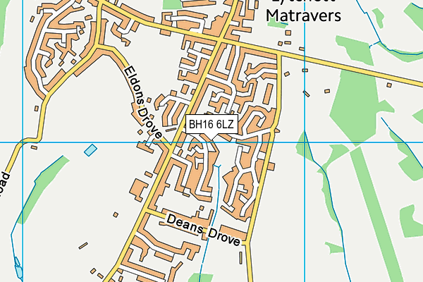 BH16 6LZ map - OS VectorMap District (Ordnance Survey) BH16 6LZ map - OS VectorMap District (Ordnance Survey)
