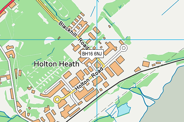 BH16 6NJ map - OS VectorMap District (Ordnance Survey) BH16 6NJ map - OS VectorMap District (Ordnance Survey)