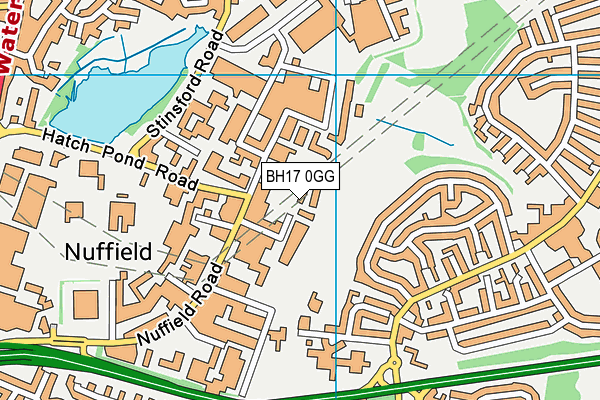 BH17 0GG map - OS VectorMap District (Ordnance Survey) BH17 0GG map - OS VectorMap District (Ordnance Survey)