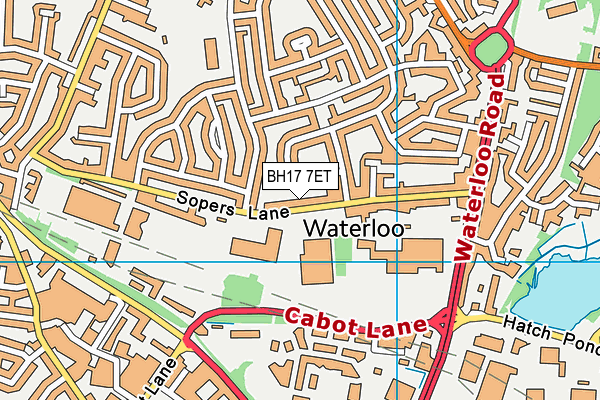 BH17 7ET map - OS VectorMap District (Ordnance Survey) BH17 7ET map - OS VectorMap District (Ordnance Survey)