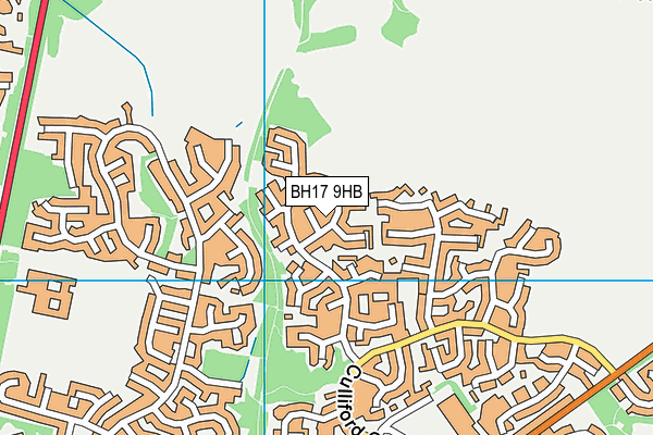 BH17 9HB map - OS VectorMap District (Ordnance Survey) BH17 9HB map - OS VectorMap District (Ordnance Survey)