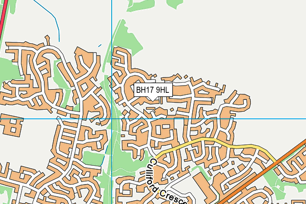 BH17 9HL map - OS VectorMap District (Ordnance Survey) BH17 9HL map - OS VectorMap District (Ordnance Survey)