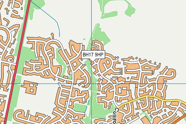 BH17 9HP map - OS VectorMap District (Ordnance Survey) BH17 9HP map - OS VectorMap District (Ordnance Survey)
