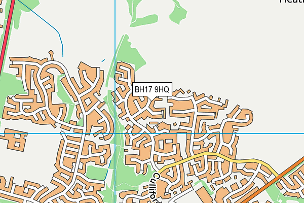 BH17 9HQ map - OS VectorMap District (Ordnance Survey) BH17 9HQ map - OS VectorMap District (Ordnance Survey)