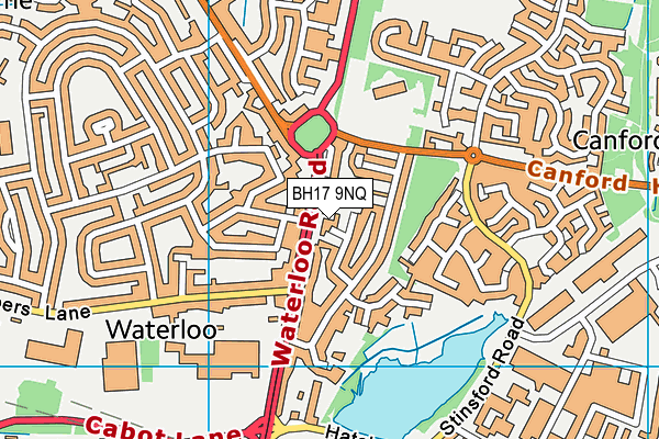 BH17 9NQ map - OS VectorMap District (Ordnance Survey) BH17 9NQ map - OS VectorMap District (Ordnance Survey)