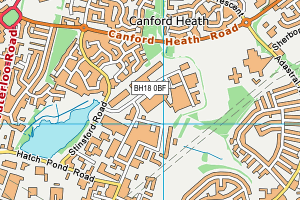BH18 0BF map - OS VectorMap District (Ordnance Survey) BH18 0BF map - OS VectorMap District (Ordnance Survey)