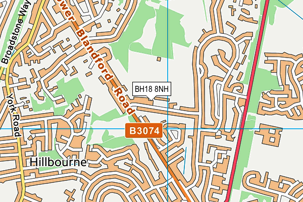 BH18 8NH map - OS VectorMap District (Ordnance Survey) BH18 8NH map - OS VectorMap District (Ordnance Survey)