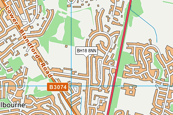 BH18 8NN map - OS VectorMap District (Ordnance Survey) BH18 8NN map - OS VectorMap District (Ordnance Survey)