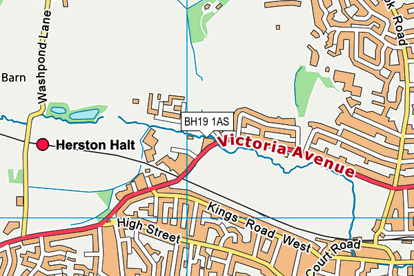 BH19 1AS map - OS VectorMap District (Ordnance Survey) BH19 1AS map - OS VectorMap District (Ordnance Survey)