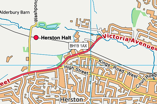 BH19 1AX map - OS VectorMap District (Ordnance Survey) BH19 1AX map - OS VectorMap District (Ordnance Survey)