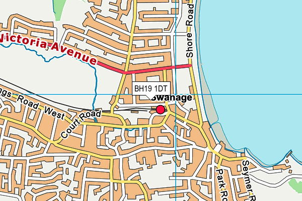 BH19 1DT map - OS VectorMap District (Ordnance Survey) BH19 1DT map - OS VectorMap District (Ordnance Survey)
