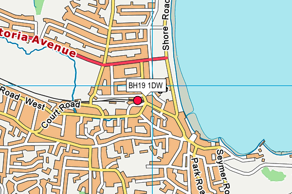 BH19 1DW map - OS VectorMap District (Ordnance Survey) BH19 1DW map - OS VectorMap District (Ordnance Survey)