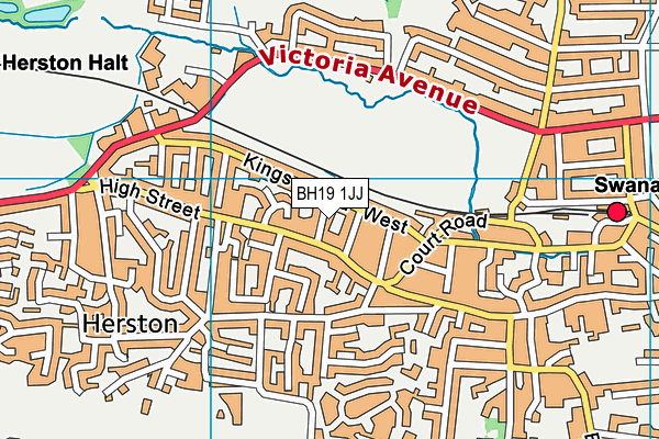 BH19 1JJ map - OS VectorMap District (Ordnance Survey) BH19 1JJ map - OS VectorMap District (Ordnance Survey)