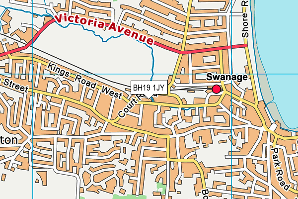 BH19 1JY map - OS VectorMap District (Ordnance Survey) BH19 1JY map - OS VectorMap District (Ordnance Survey)