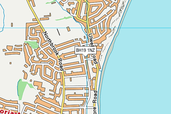 BH19 1NZ map - OS VectorMap District (Ordnance Survey) BH19 1NZ map - OS VectorMap District (Ordnance Survey)