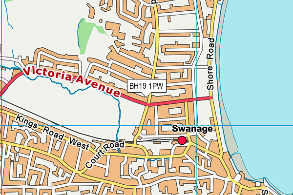 BH19 1PW map - OS VectorMap District (Ordnance Survey) BH19 1PW map - OS VectorMap District (Ordnance Survey)