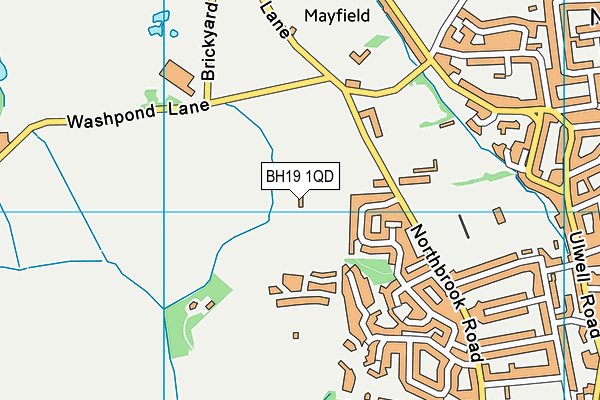 BH19 1QD map - OS VectorMap District (Ordnance Survey) BH19 1QD map - OS VectorMap District (Ordnance Survey)