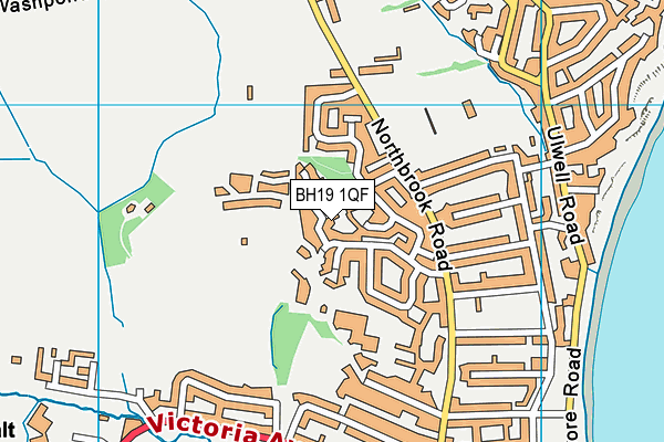 BH19 1QF map - OS VectorMap District (Ordnance Survey) BH19 1QF map - OS VectorMap District (Ordnance Survey)