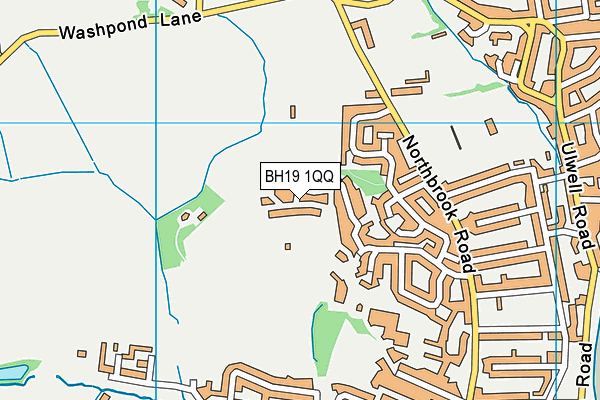 BH19 1QQ map - OS VectorMap District (Ordnance Survey) BH19 1QQ map - OS VectorMap District (Ordnance Survey)