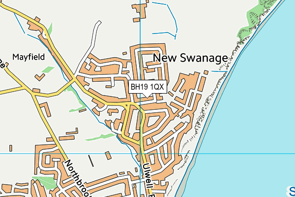 BH19 1QX map - OS VectorMap District (Ordnance Survey) BH19 1QX map - OS VectorMap District (Ordnance Survey)