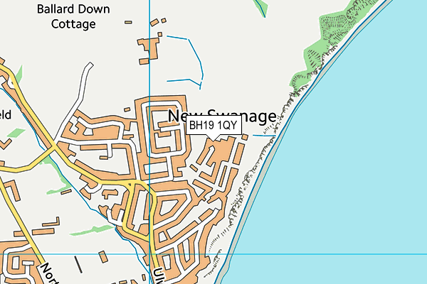 BH19 1QY map - OS VectorMap District (Ordnance Survey) BH19 1QY map - OS VectorMap District (Ordnance Survey)